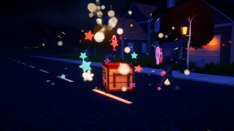 The candy wagon bursting with stars and sweets